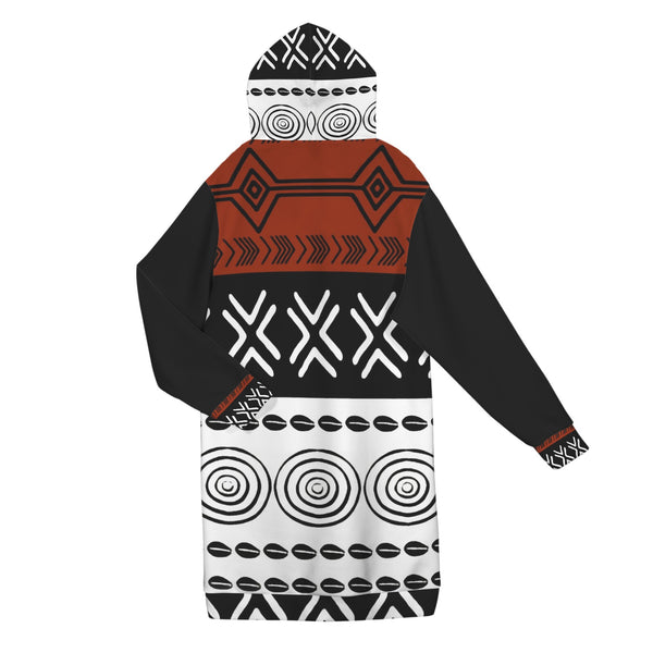 Women's Long Hooded Coat (H72)