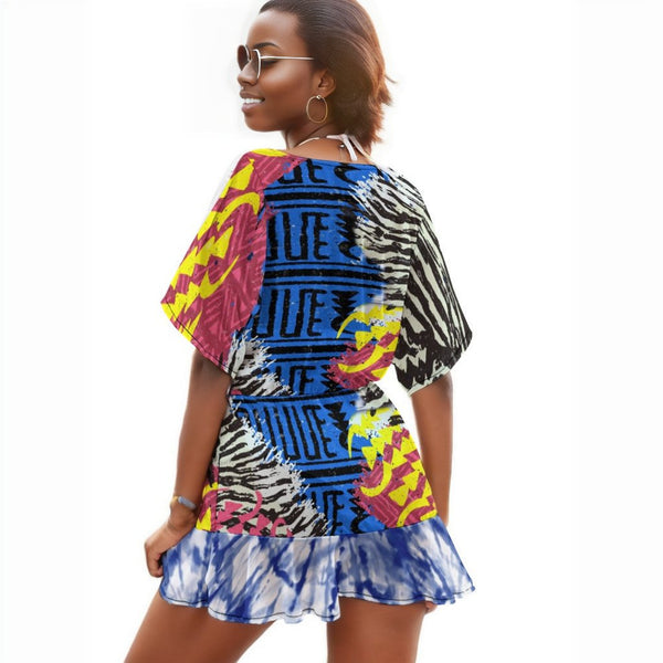 Ladies Thin Short Sleeve One Piece Dress