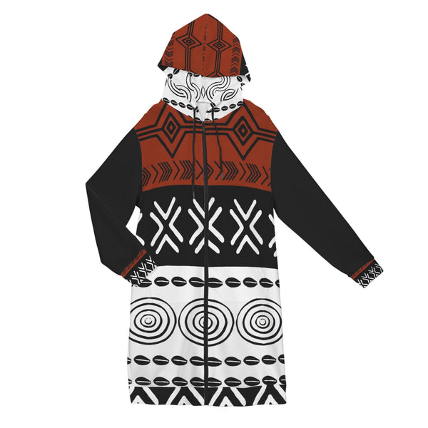 Women's Long Hooded Coat (H72)