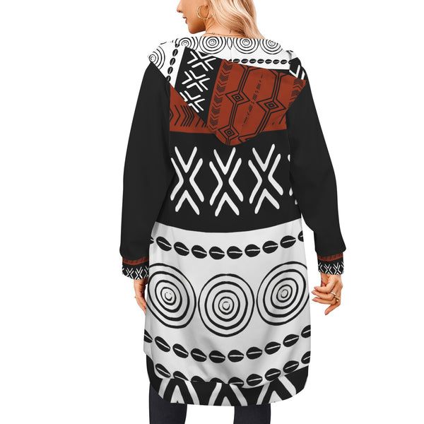 Women's Long Hooded Coat (H72)