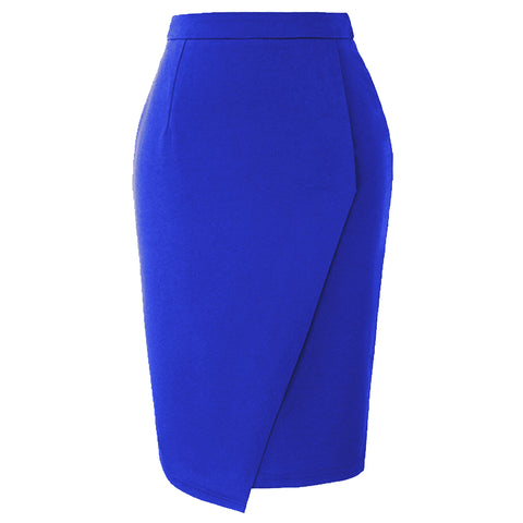 Onan Asymmetrical Skirt (Royal Blue)
