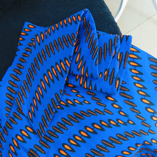 Bisa Ankara Side Peplum Pencil Skirt